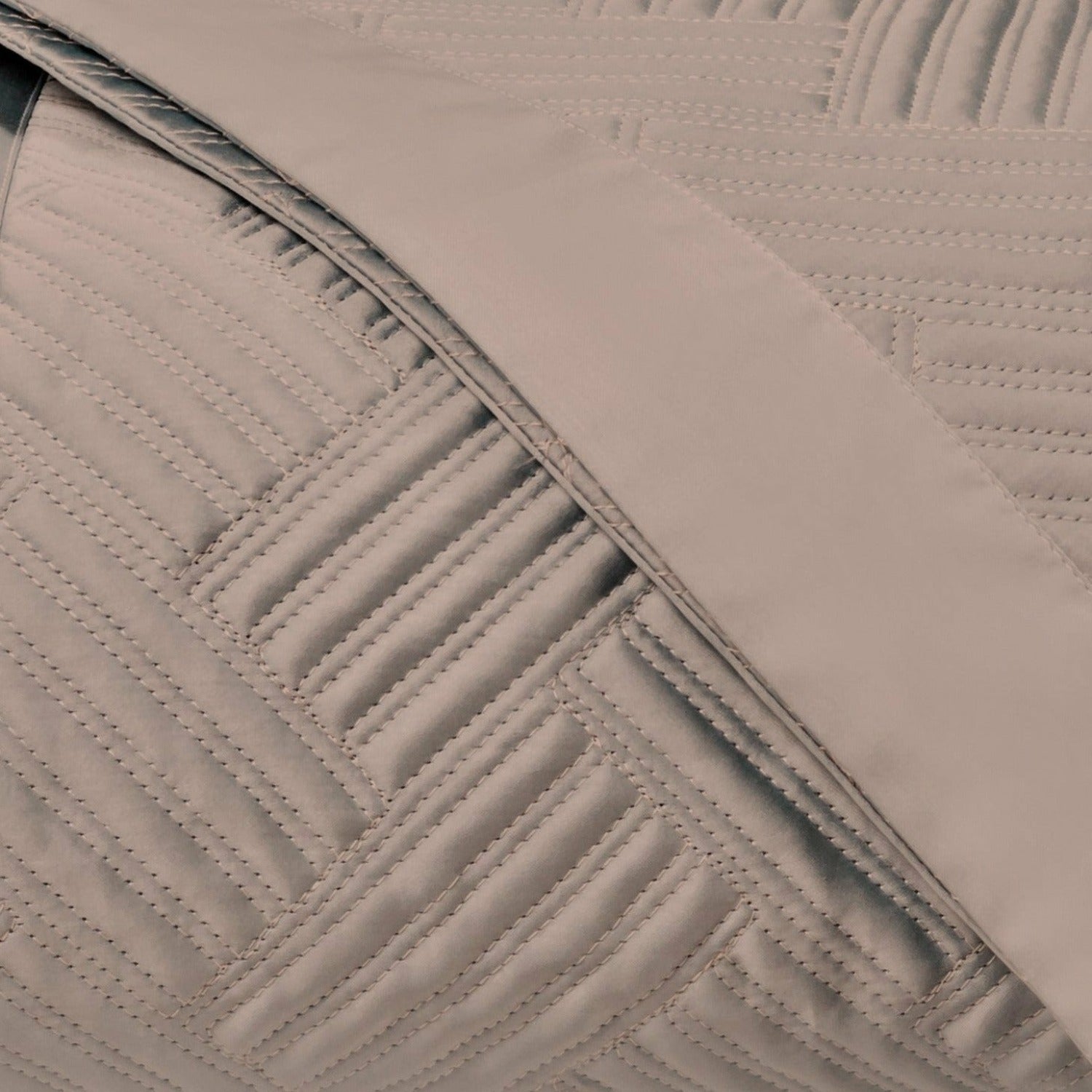 Home Treasures Twilight Quilted Bedding Mist Gray Fine Linens