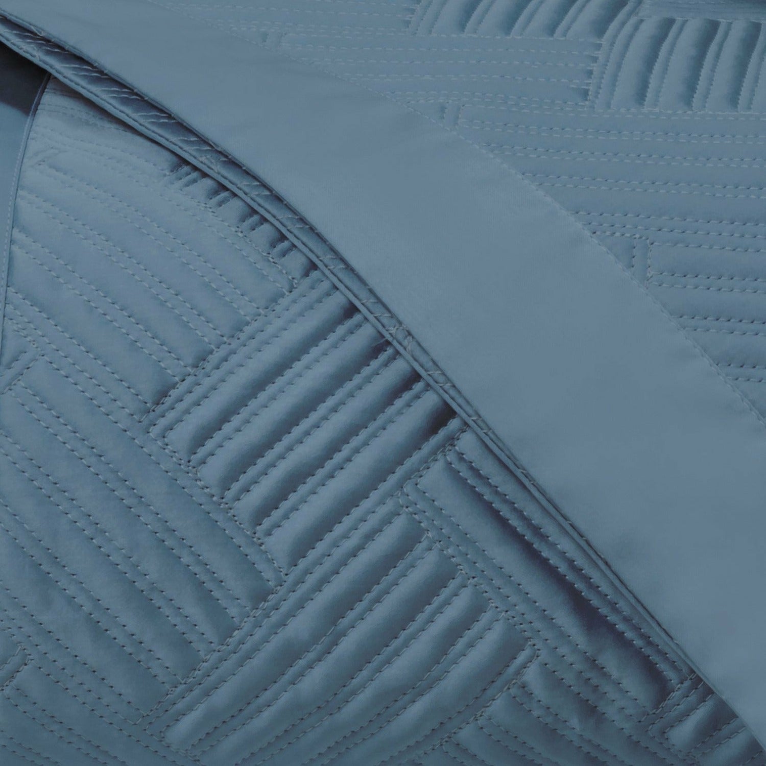 Home Treasures Twilight Quilted Bedding Slate Blue Fine Linens