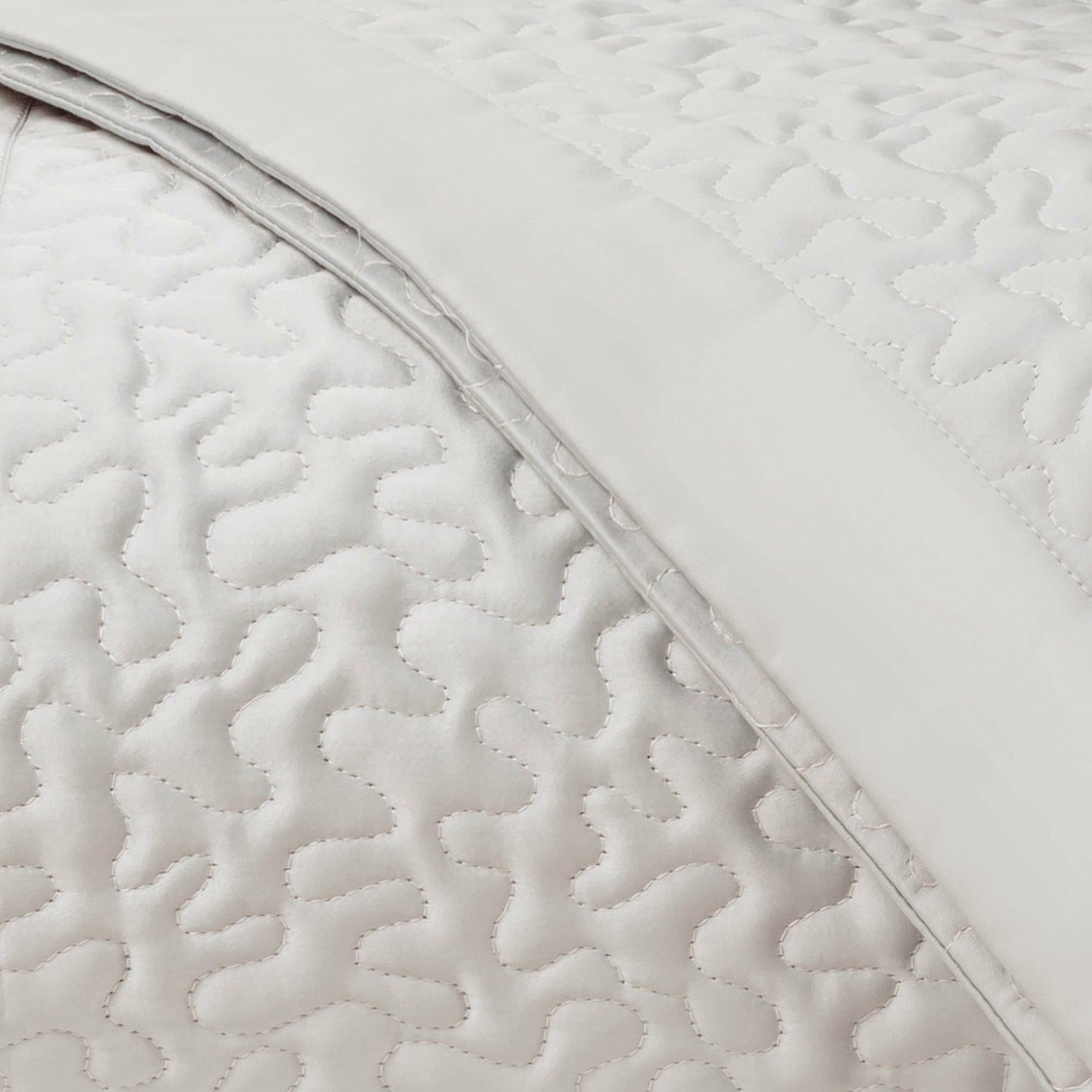 Home Treasures Vermicelli Quilted Bedding Oyster Fine Linens