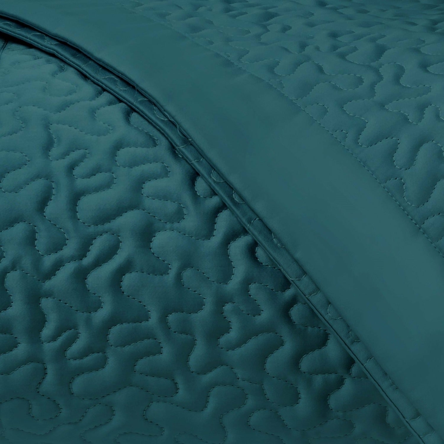 Home Treasures Vermicelli Quilted Bedding Teal Fine Linens