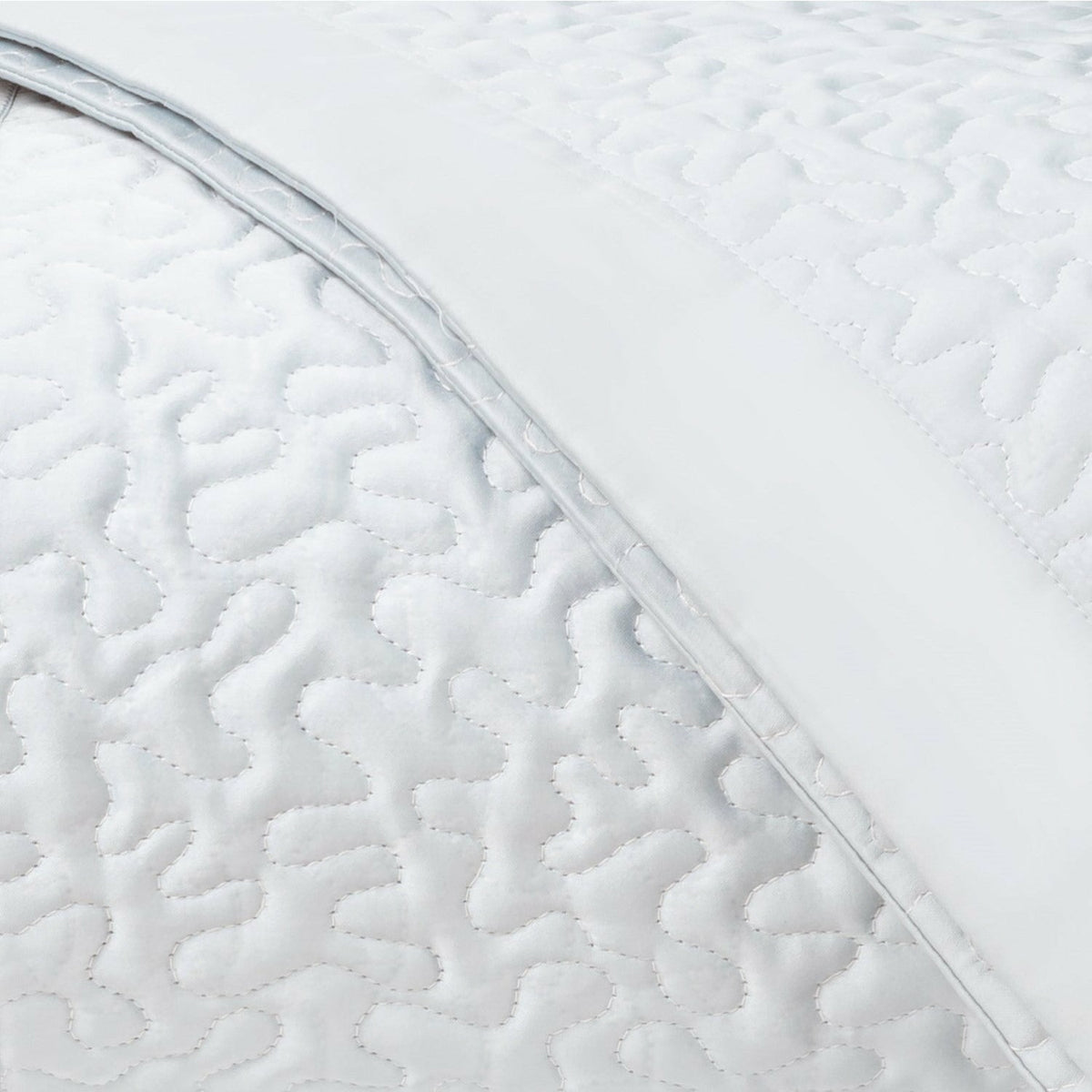 Home Treasures Vermicelli Quilted Bedding Swatch White Fine Linens