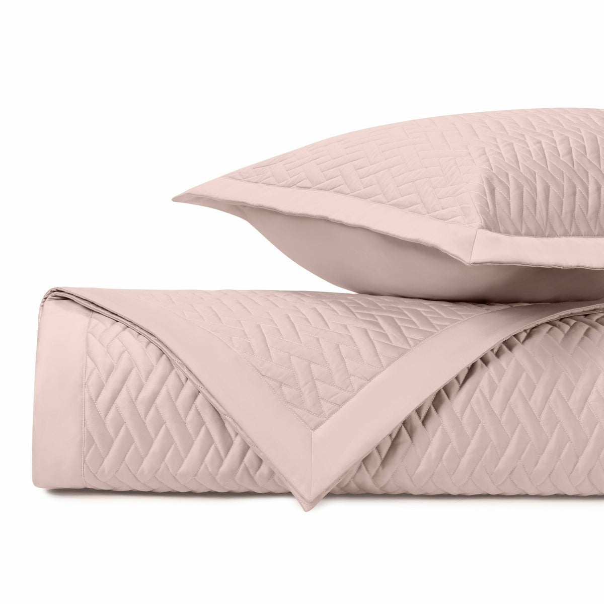 Home Treasures Viscaya Quilted Bedding Light Pink Fine Linens