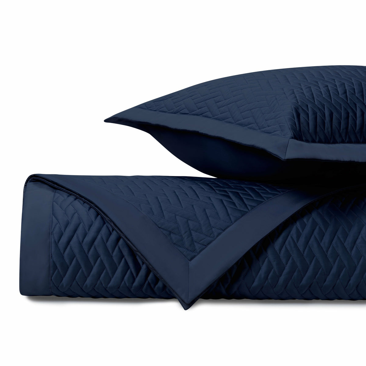 Home Treasures Viscaya Quilted Bedding Navy Blue Fine Linens