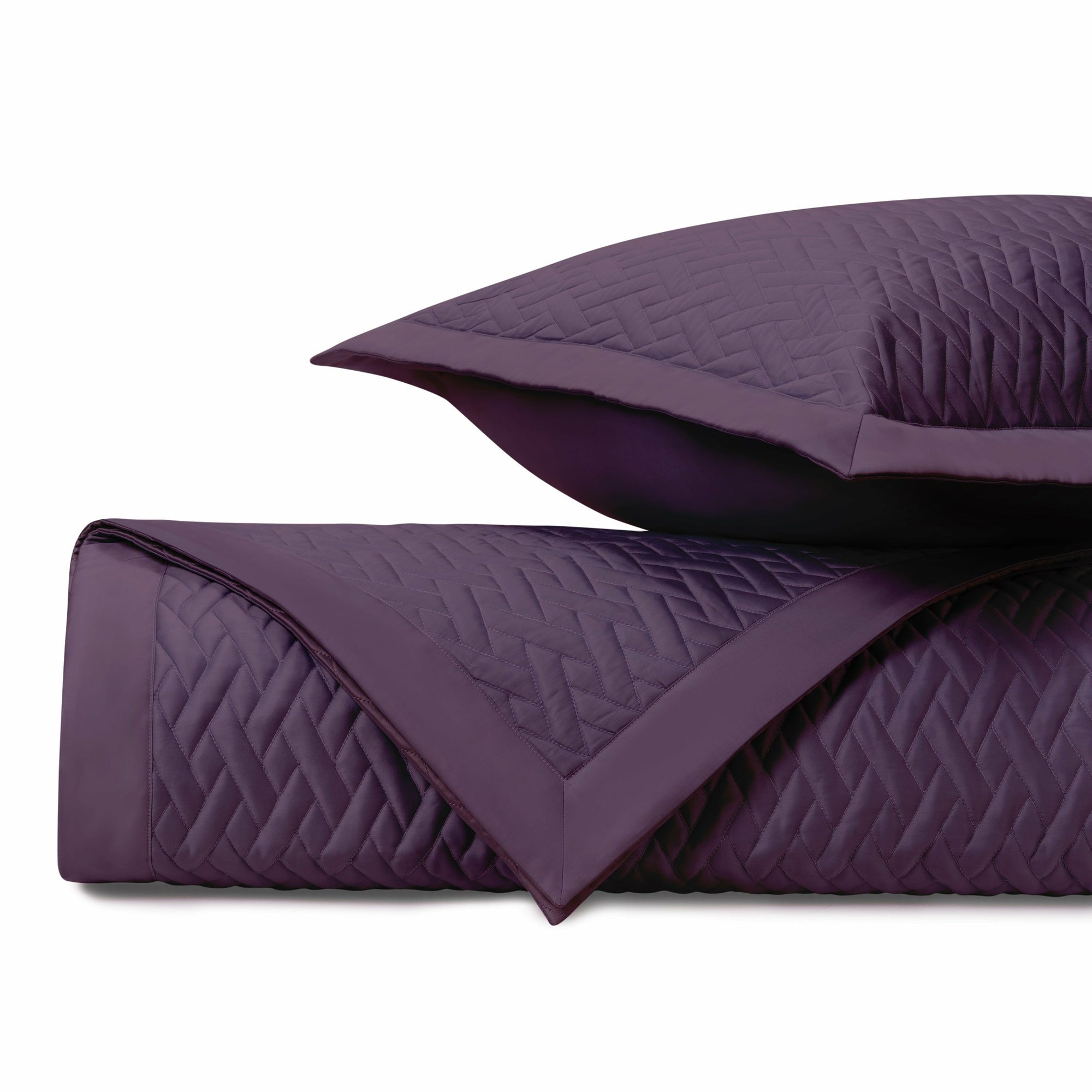 Home Treasures Viscaya Quilted Bedding Purple Fine Linens