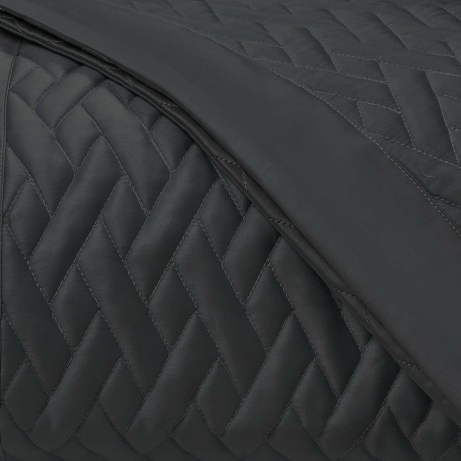 Home Treasures Viscaya Quilted Bedding Black Fine Linens