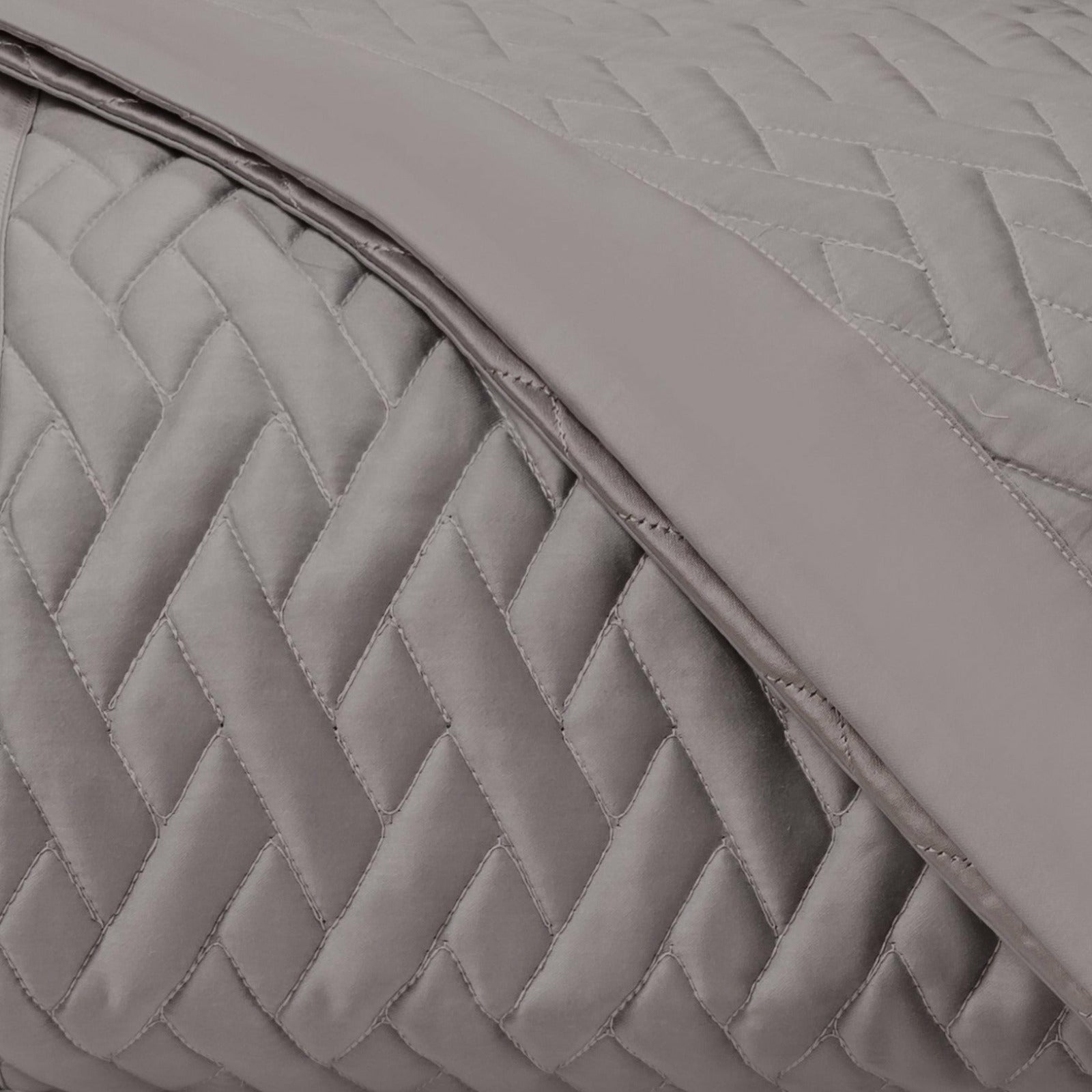 Home Treasures Viscaya Quilted Bedding Chrome Fine Linens