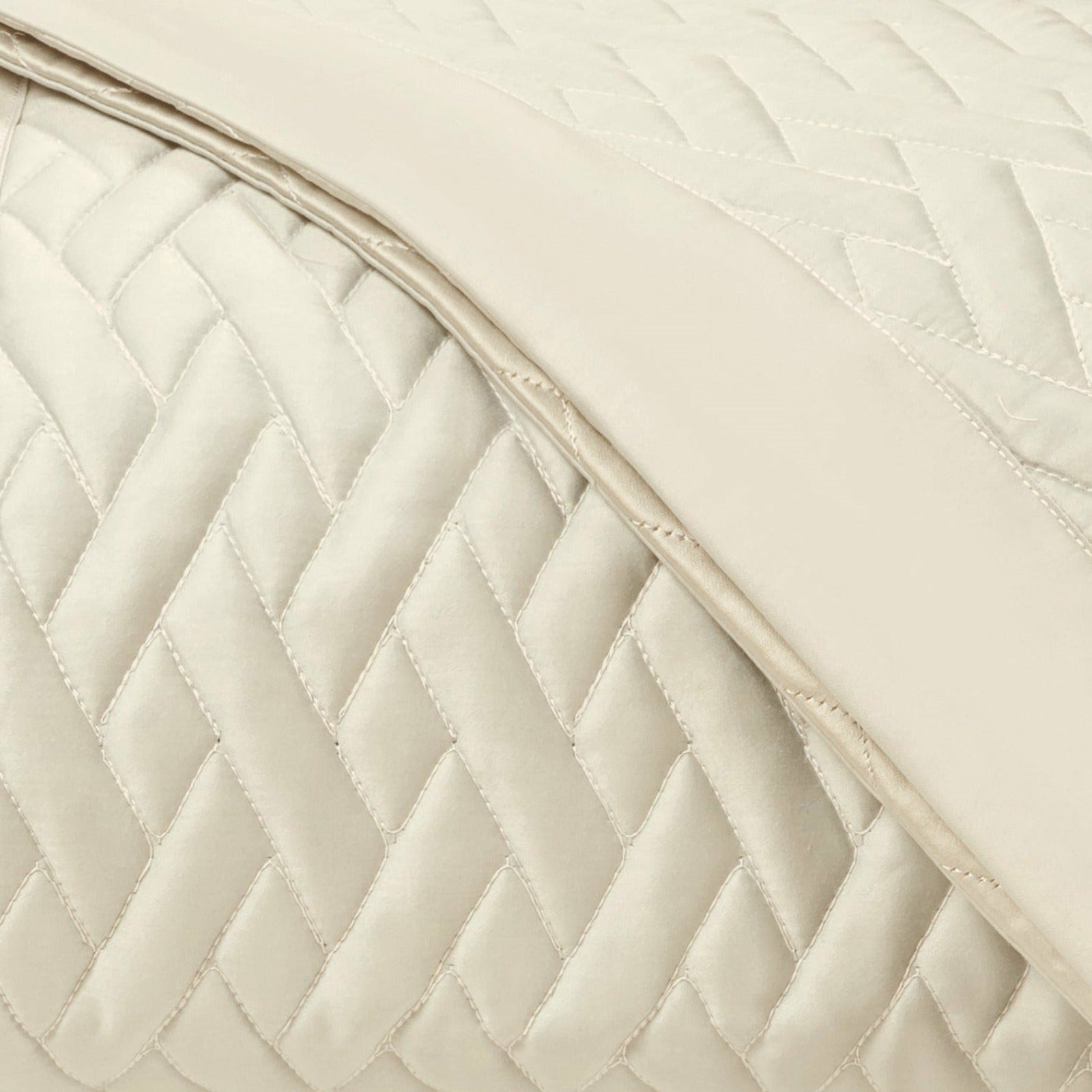 Home Treasures Viscaya Quilted Bedding Ivory Fine Linens