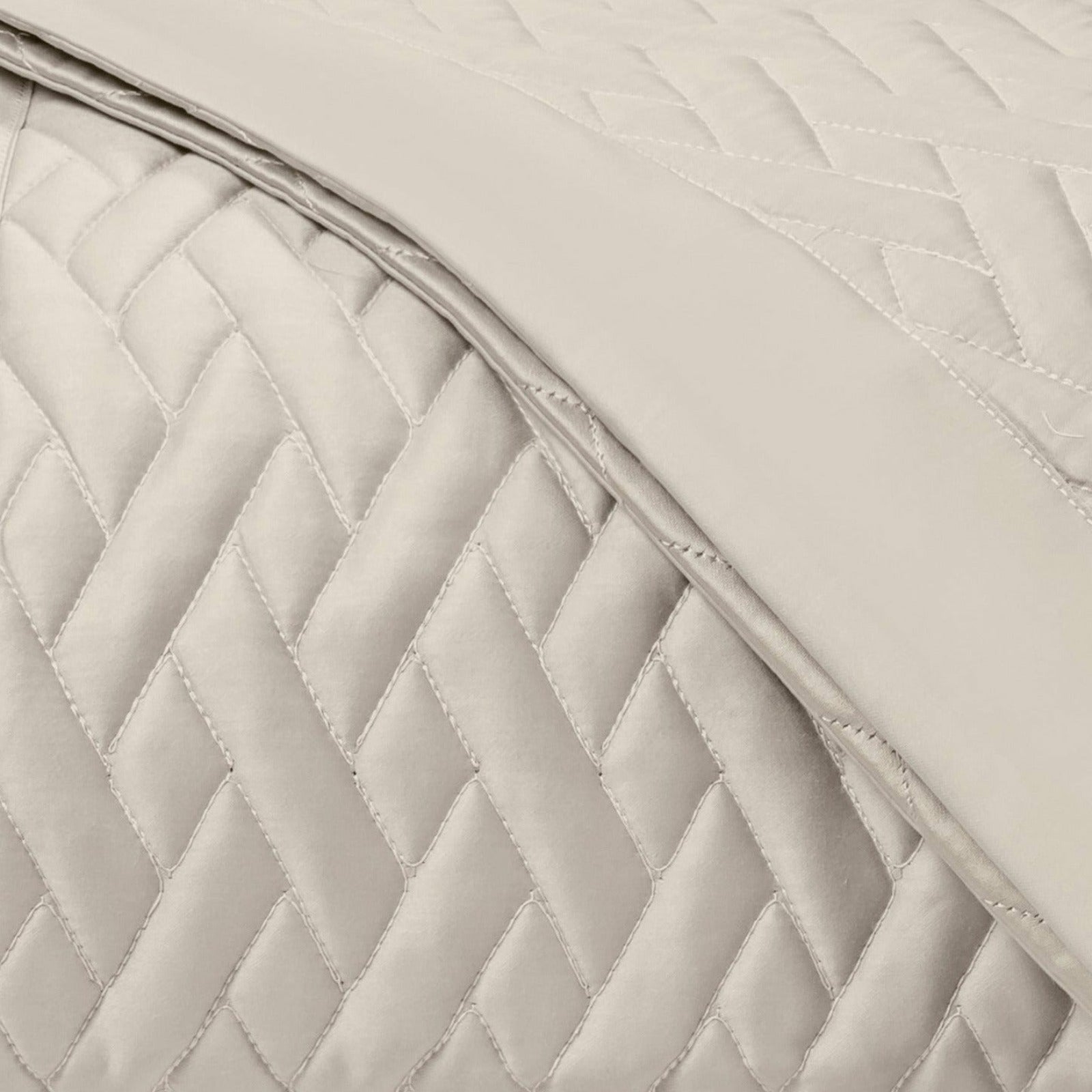 Home Treasures Viscaya Quilted Bedding Khaki Fine Linens