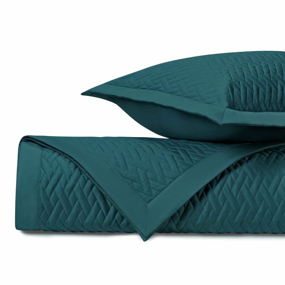 Home Treasures Viscaya Quilted Bedding Teal Fine Linens