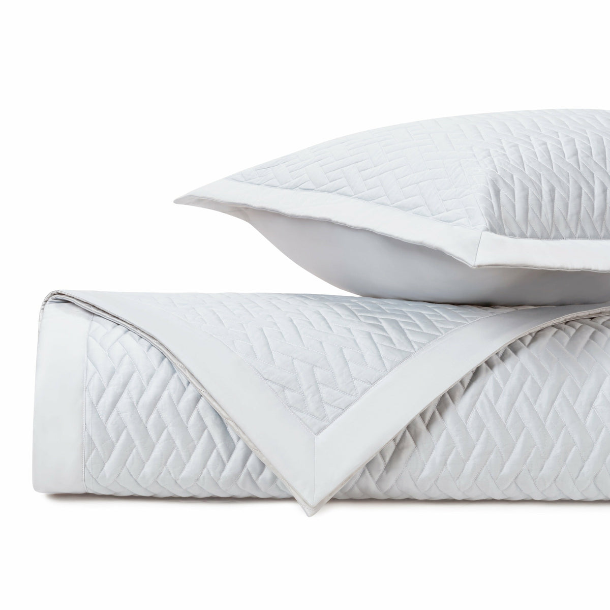 Home Treasures Viscaya Quilted Bedding White Fine Linens