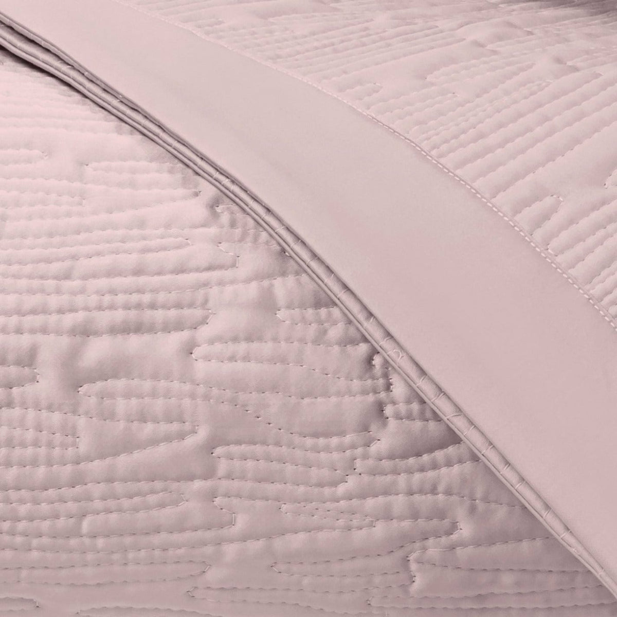 Home Treasures Wave Pattern Quilted Bedding Swatch Incenso Lavender Fine Linens