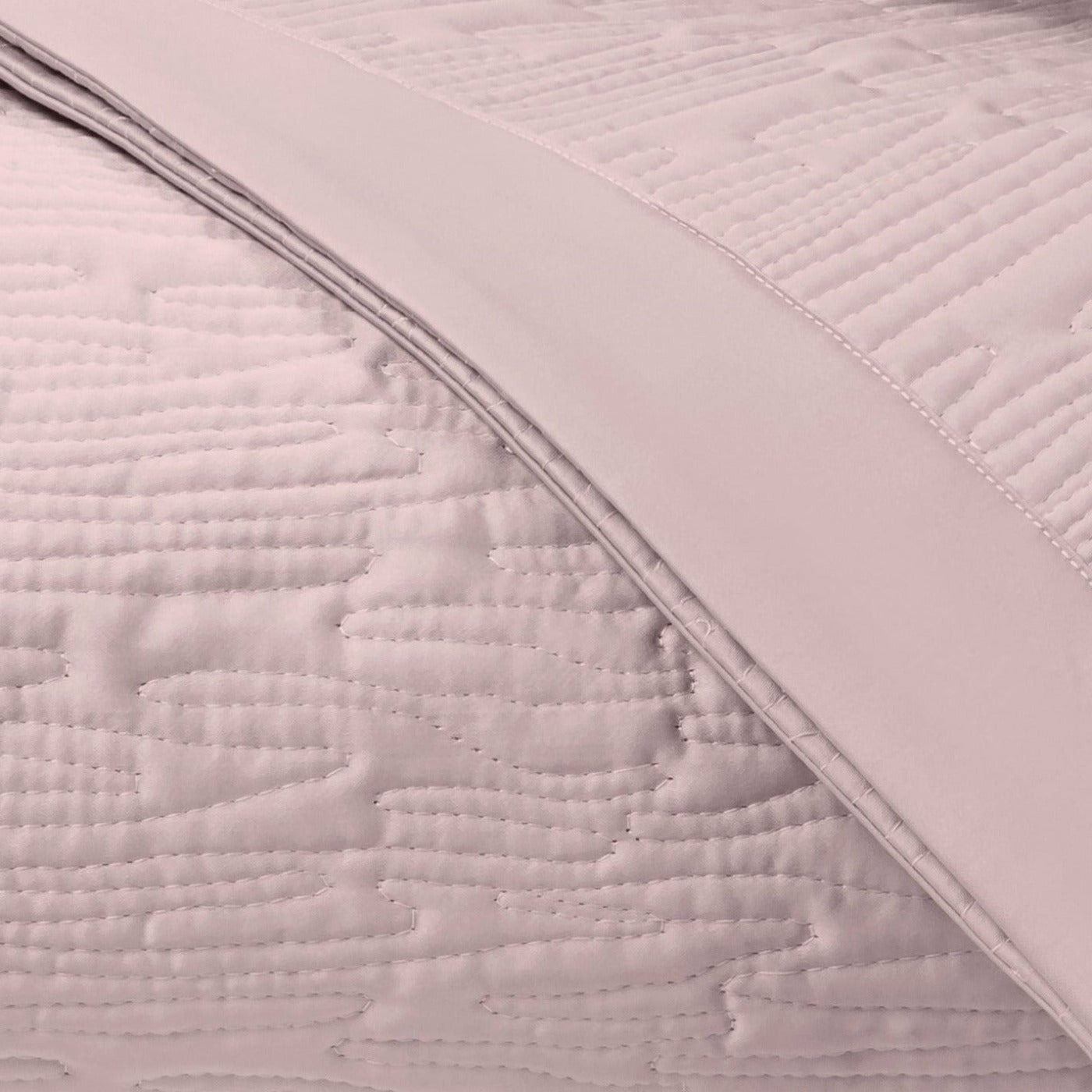 Home Treasures Wave Pattern Quilted Bedding Incenso Lavender Fine Linens