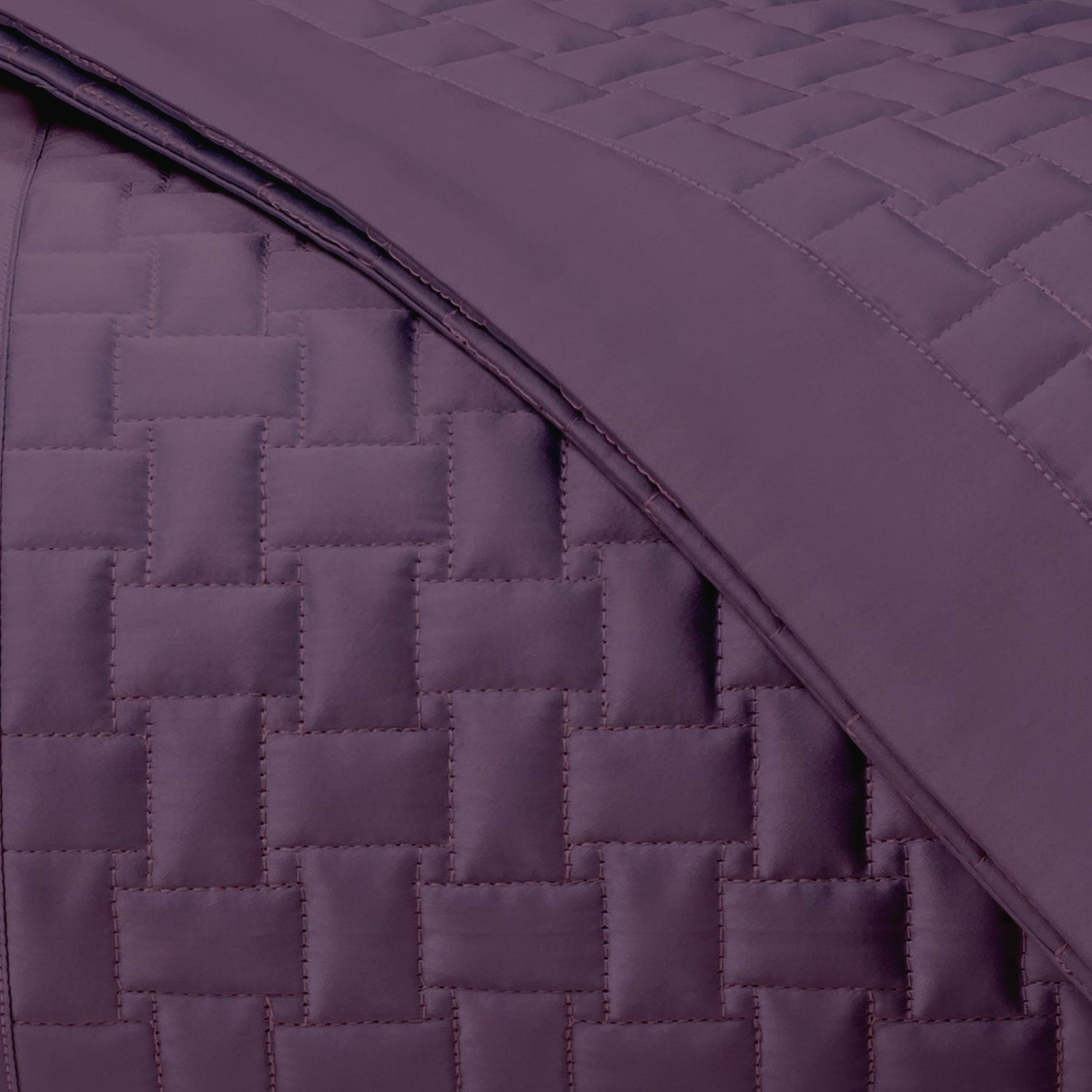 Home Treasures Wicker Quilted Bedding Purple Fine Linens