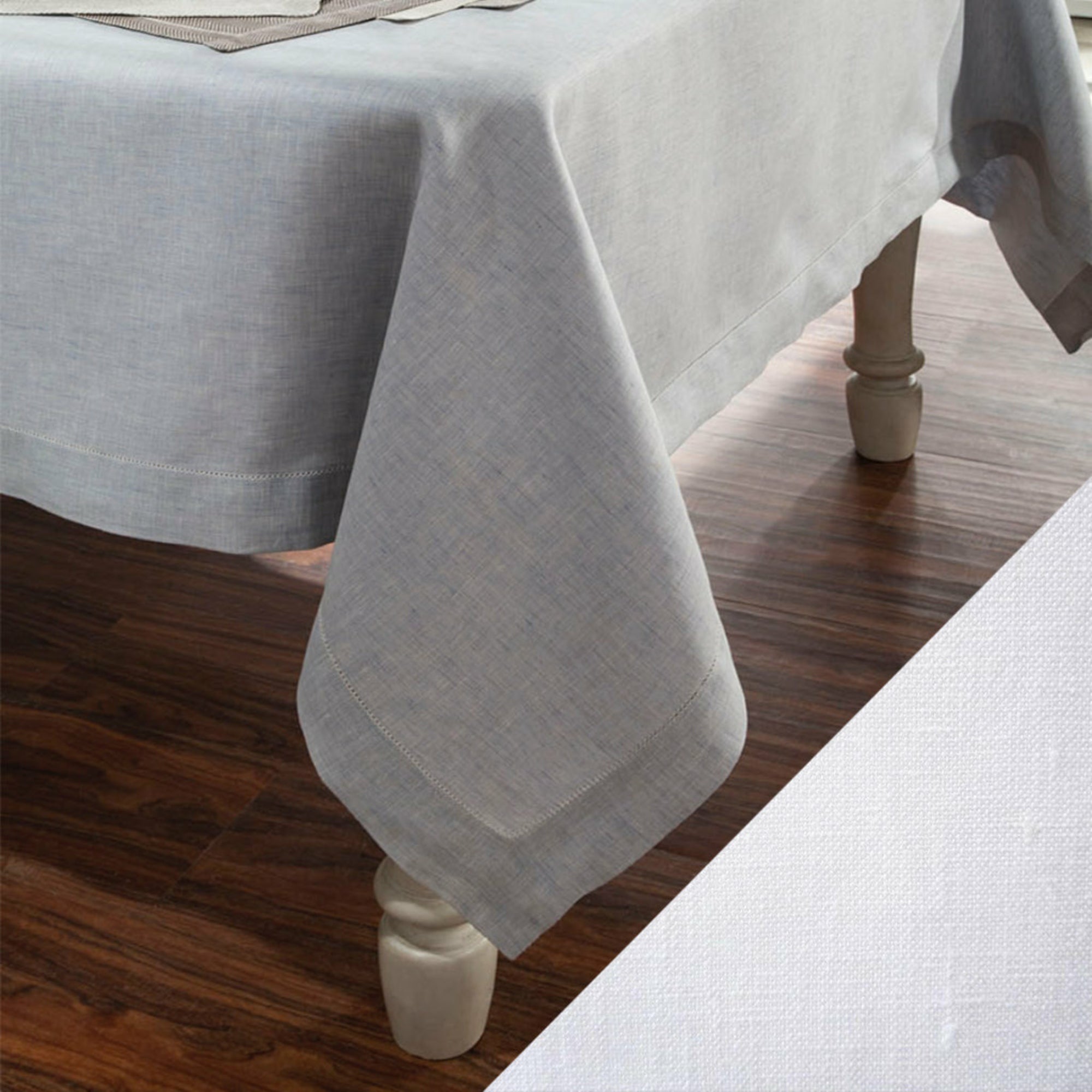 Home Treasures Zebra Table Fine Linens White Solid