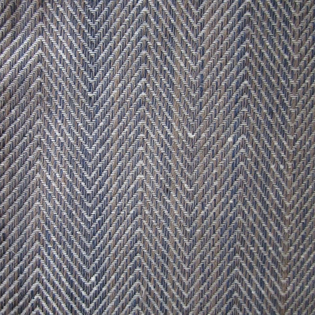 Home Treasures Zebra Table Fine Linens Main Gray Navy Herringbone