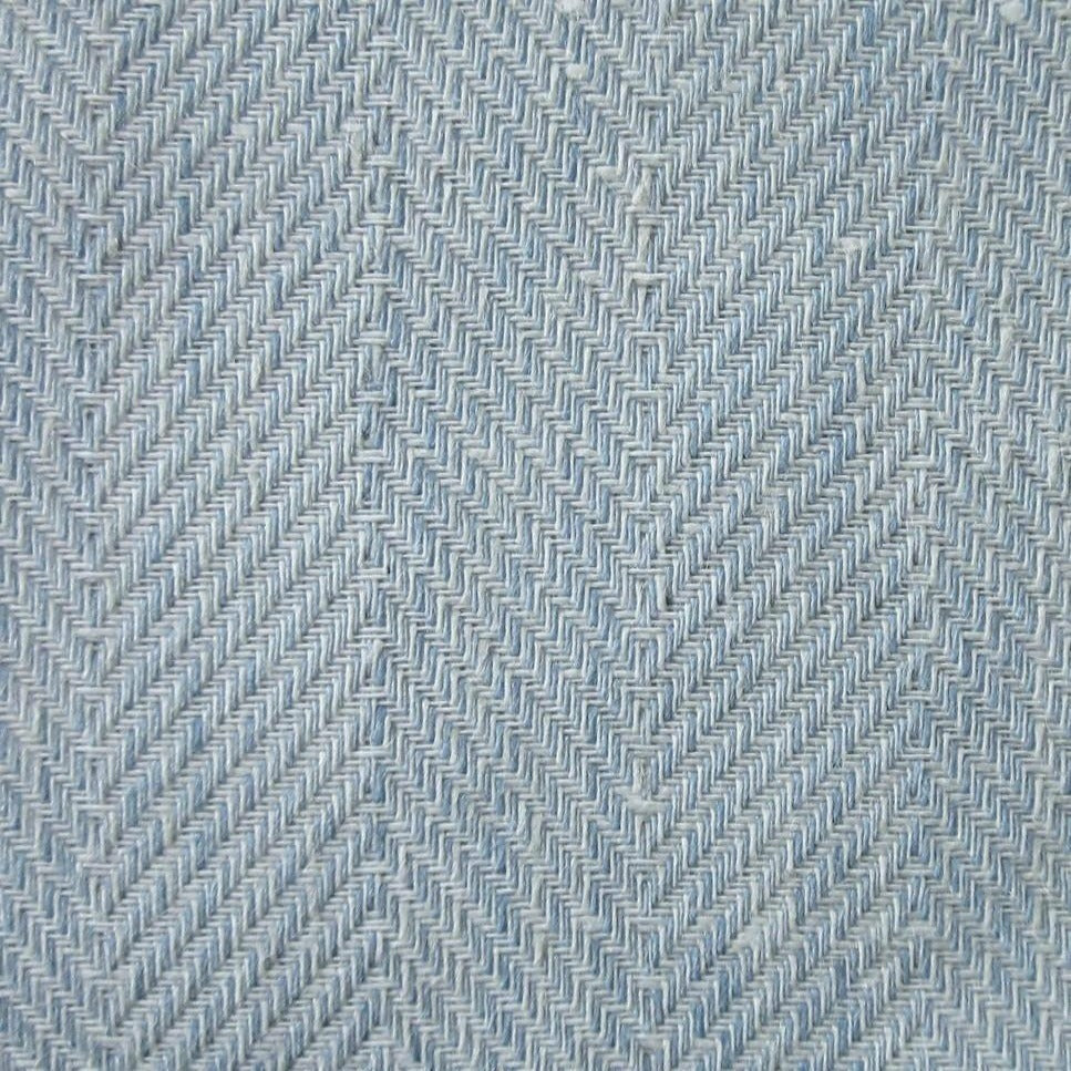 Home Treasures Zebra Table Fine Linens Light Blue Herringbone