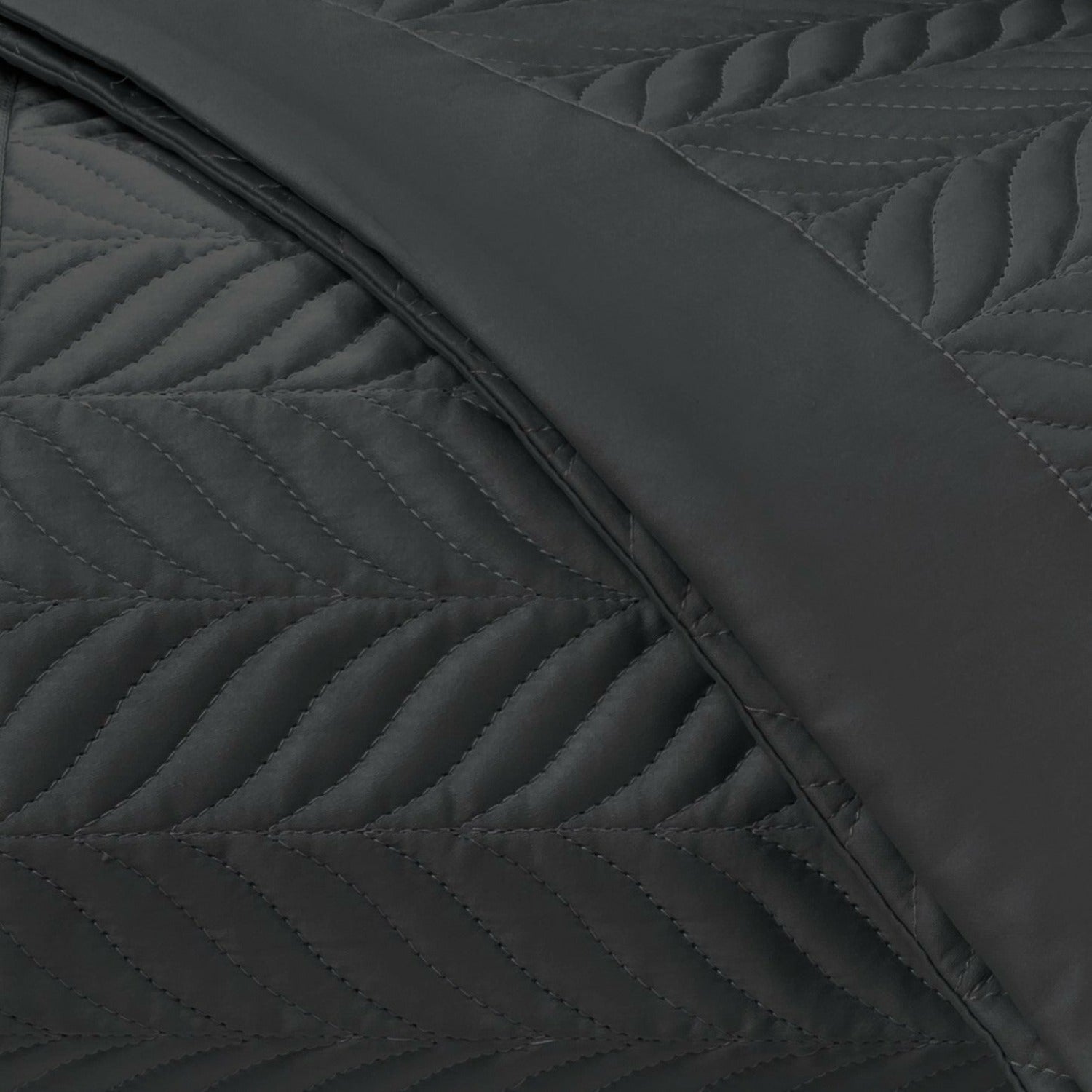 Home Treasures Zurich Quilted Bedding Black Fine Linens