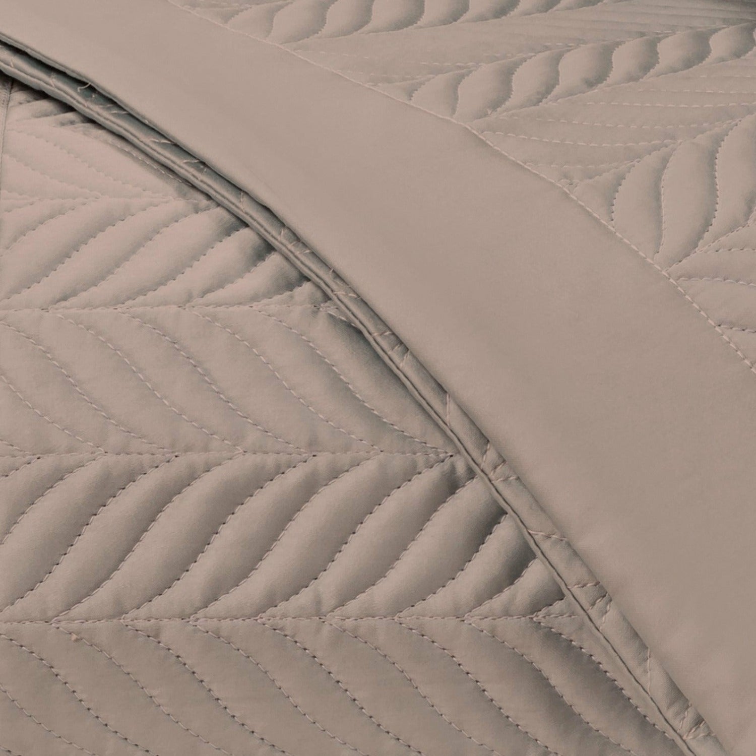 Home Treasures Zurich Quilted Bedding Mist Gray Fine Linens