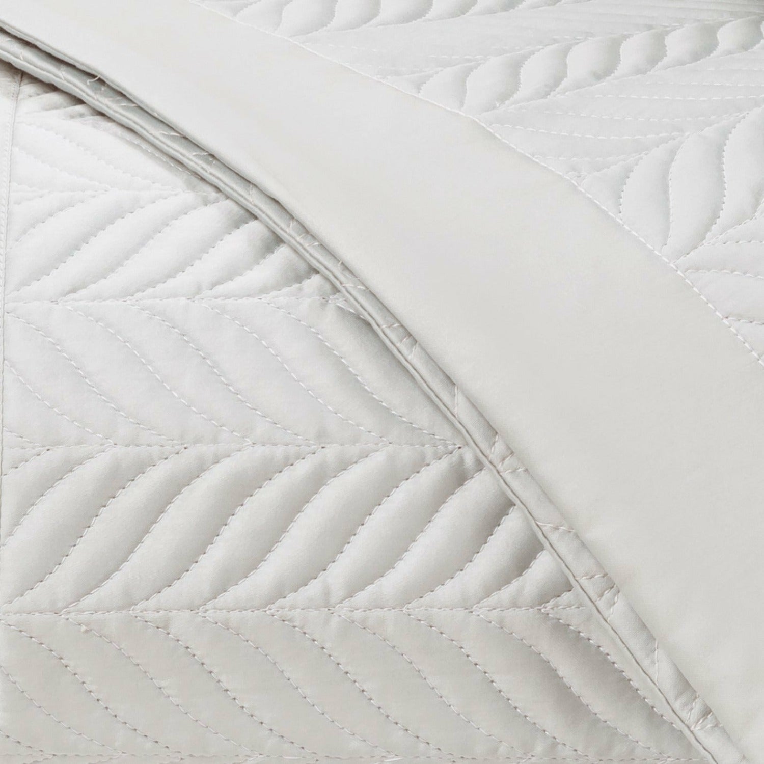 Home Treasures Zurich Quilted Bedding Oyster Fine Linens