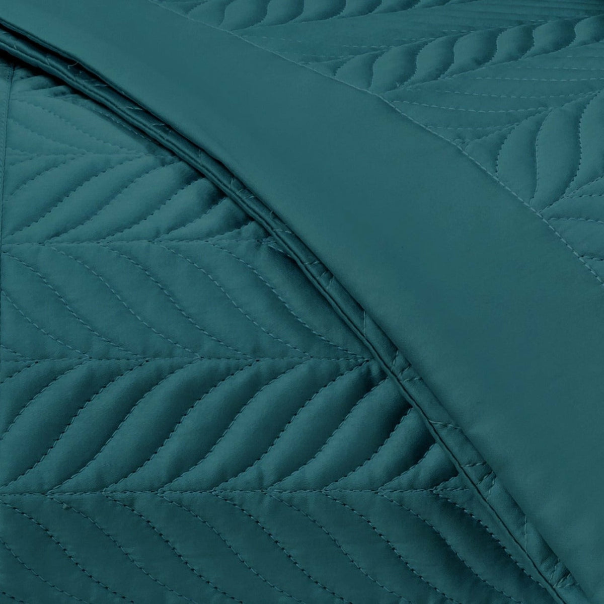 Home Treasures Zurich Quilted Bedding Swatch Teal Fine Linens