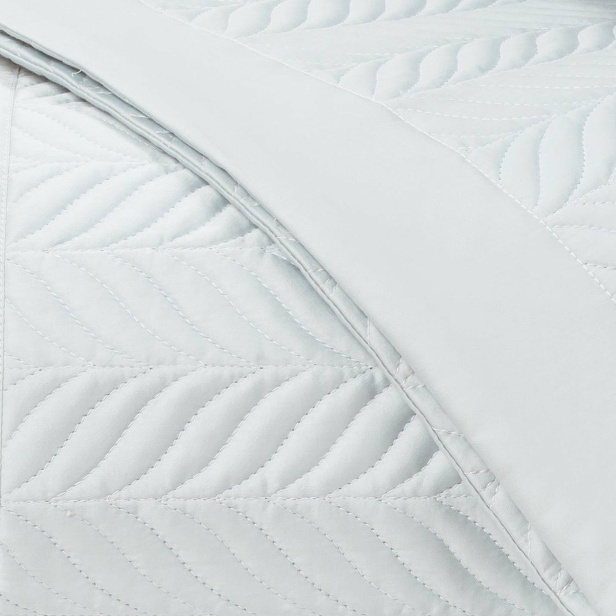 Home Treasures Zurich Quilted Bedding Swatch White Fine Linens