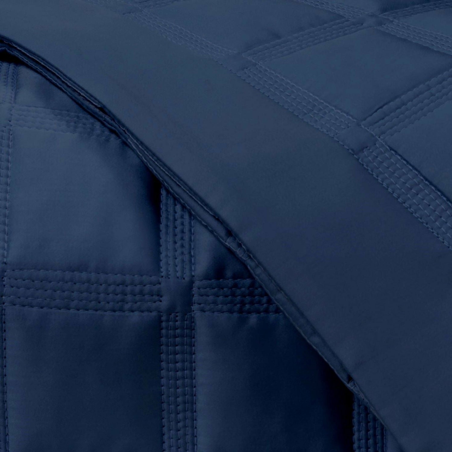 Home Treasures Athens Quilted Bedding Fine Linens Navy Blue