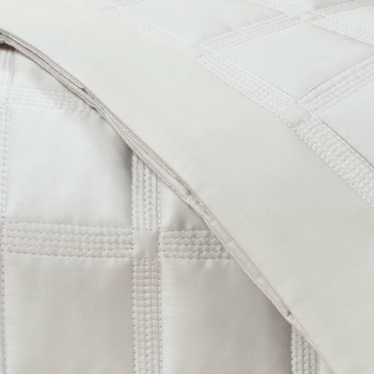 Home Treasures Athens Quilted Bedding Fine Linens Swatch Oyster