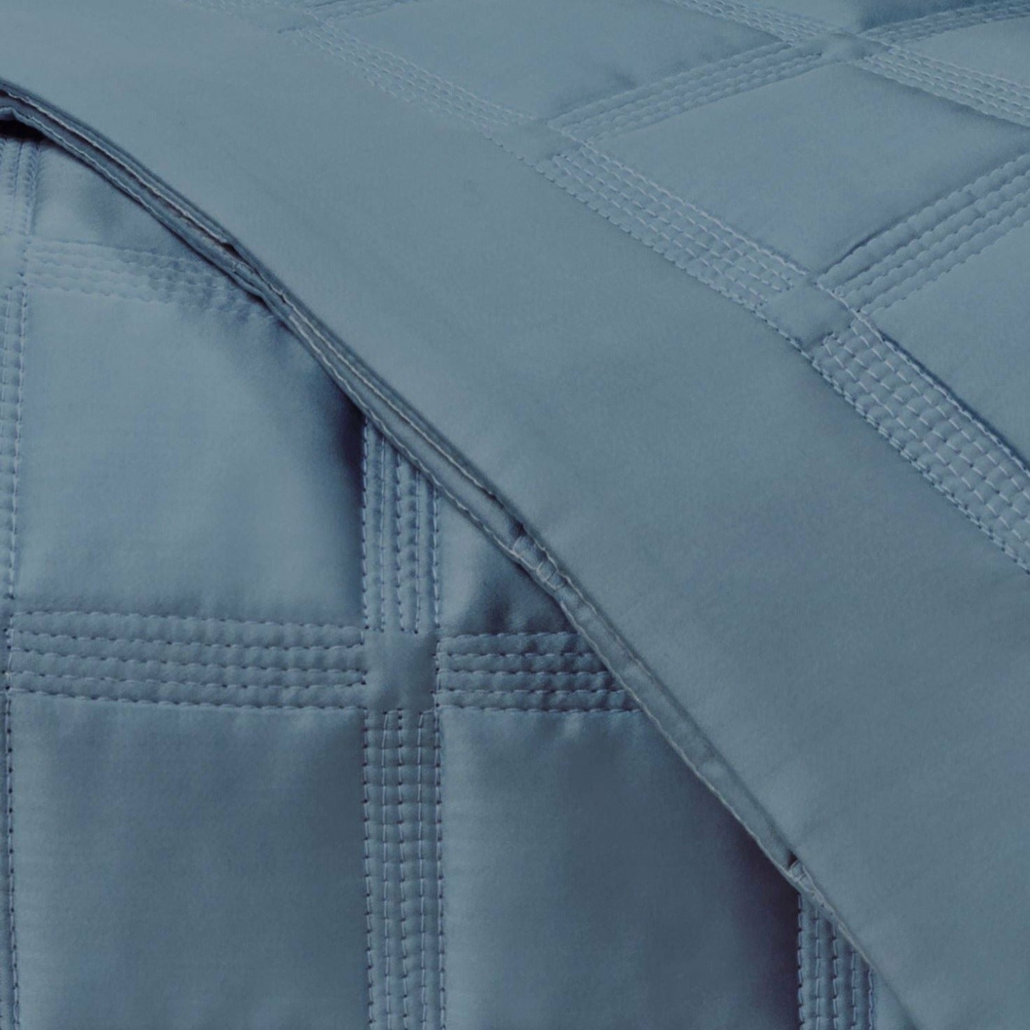 Home Treasures Athens Quilted Bedding Fine Linens Slate Blue