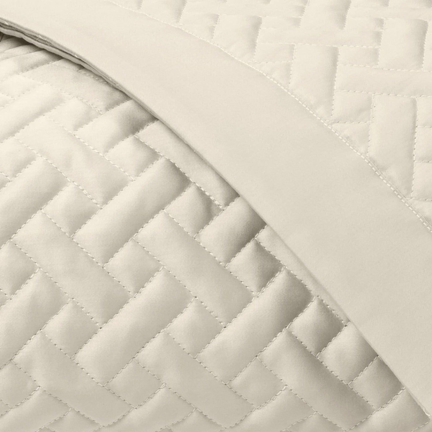 Home Treasures Basketweave Quilted Bedding Fine Linens Khaki