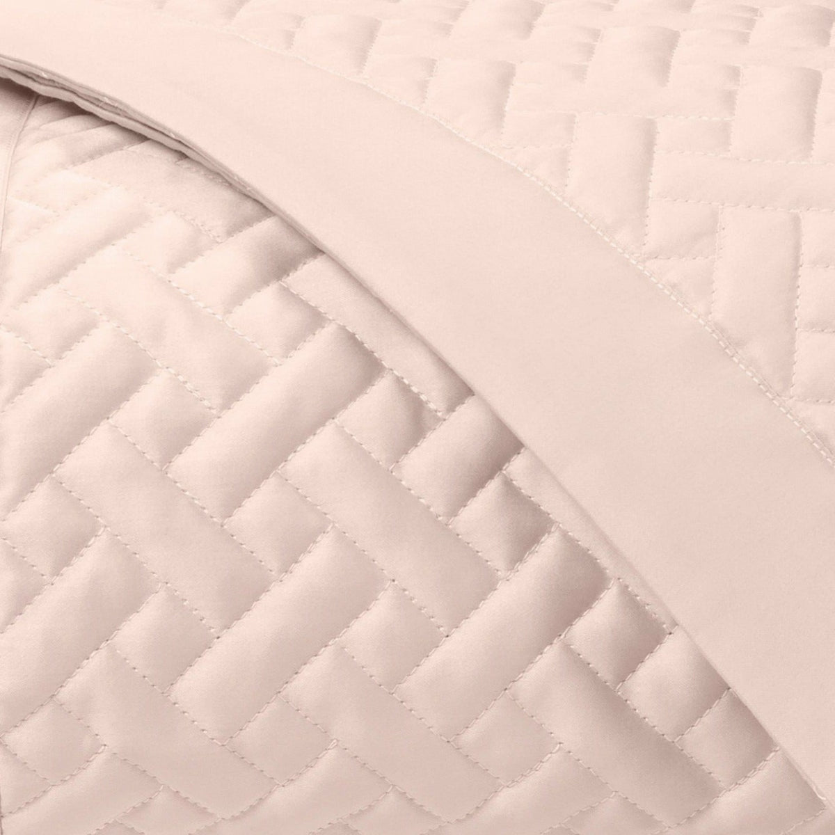 Home Treasures Basketweave Quilted Bedding Fine Linens Swatch Light Pink