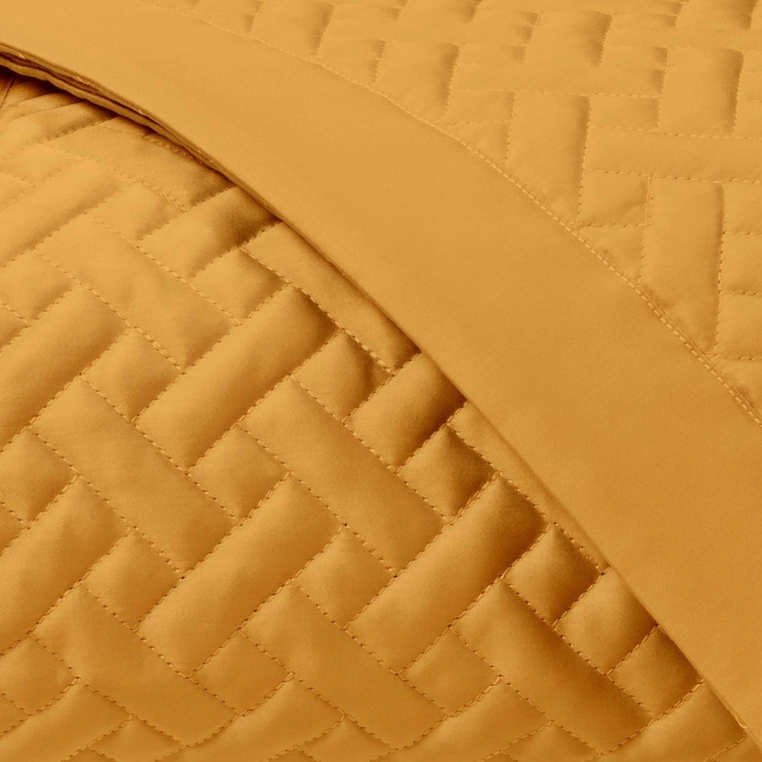 Home Treasures Basketweave Quilted Bedding Fine Linens Marigold