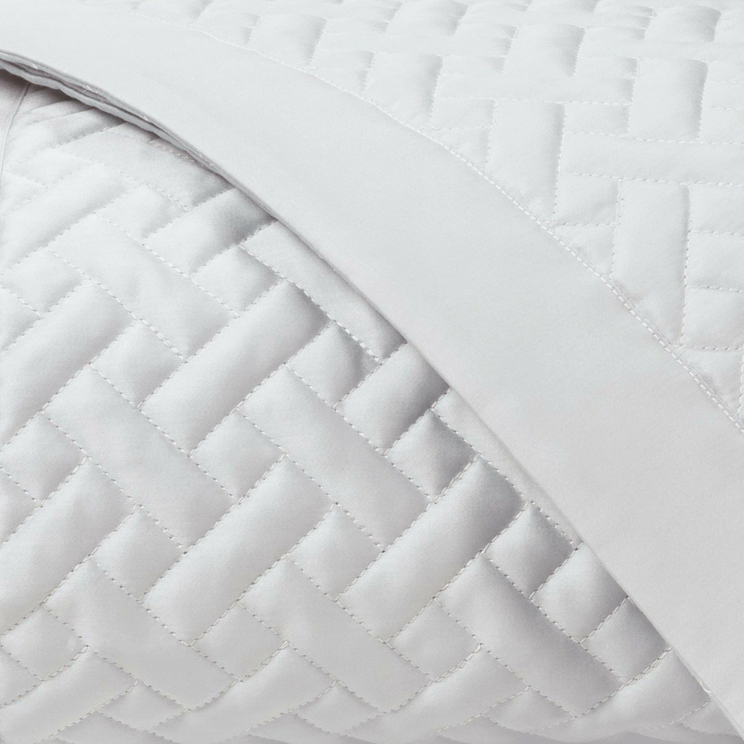 Home Treasures Basketweave Quilted Bedding Fine Linens Pebble