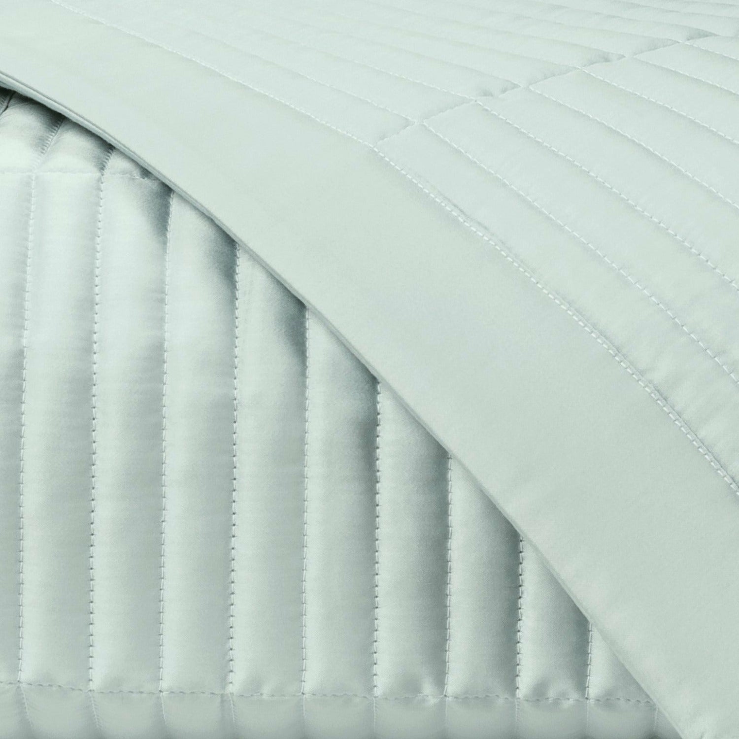 Home Treasures Channel Pattern Quilted Bedding Eucalipto Fine Linens