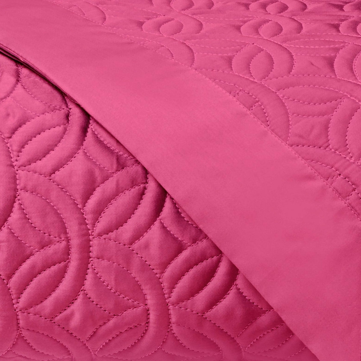 Home Treasures Duomo Quilted Bedding Swatch Bri Pink Fine Linens