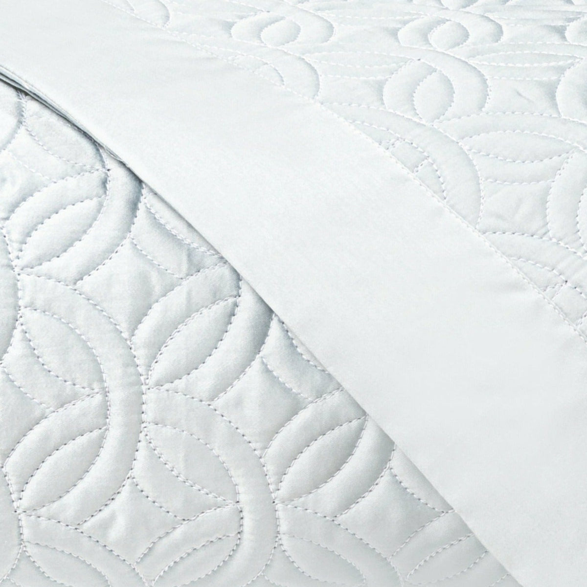 Home Treasures Duomo Quilted Bedding Swatch White Fine Linens