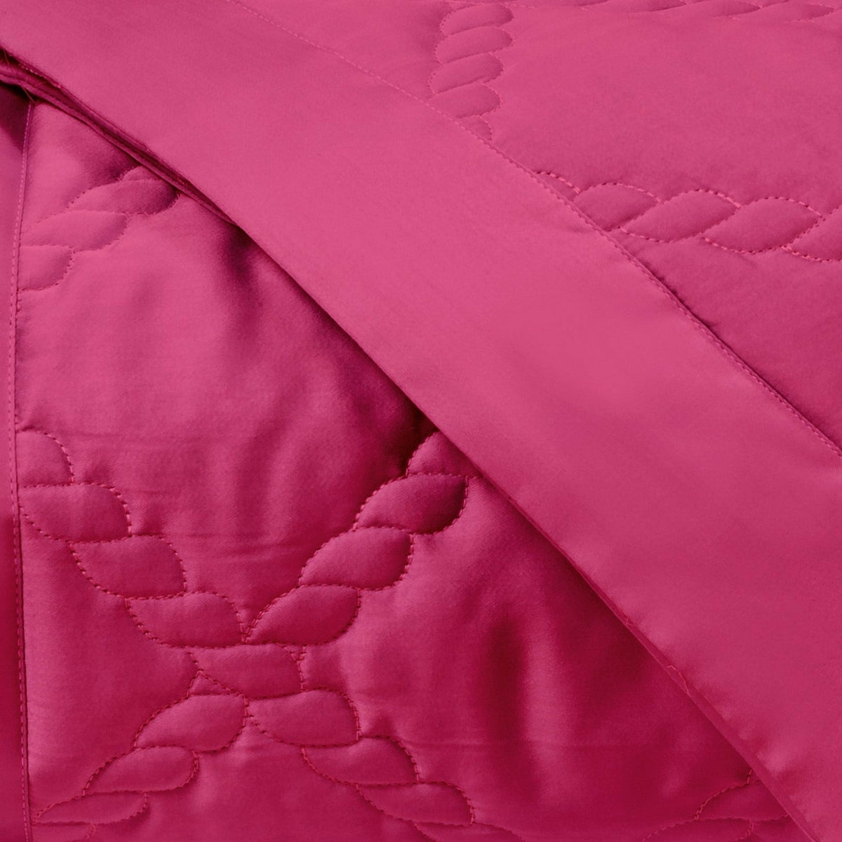Home Treasures Liberty Quilted Bedding Swatch Bright Pink Fine Linens