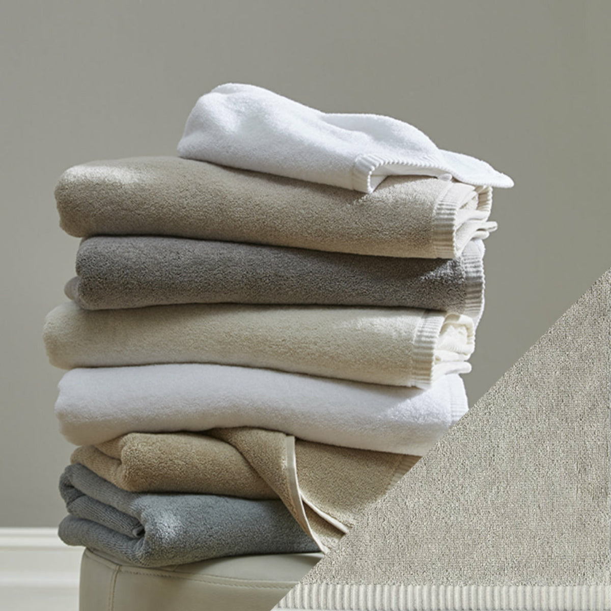Home Treasures Riviera Bath Towel Flax Fine Linens