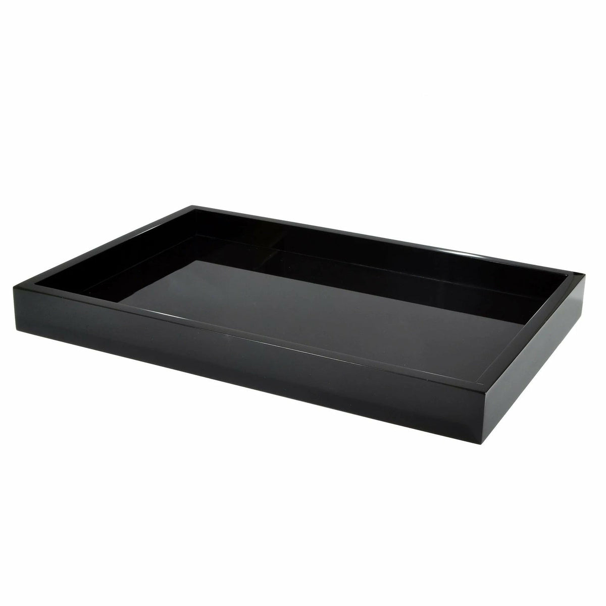 Mike and Ally Ice Lucite Bath Accessories Large Tray Black