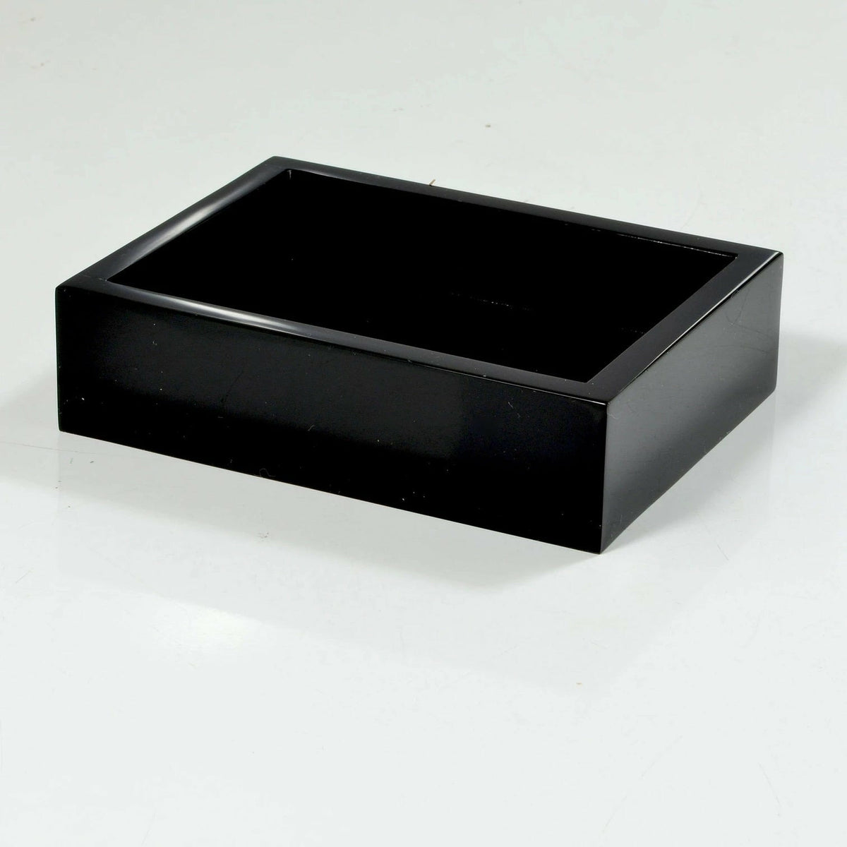 Mike and Ally Ice Lucite Bath Accessories Soap Dish Black