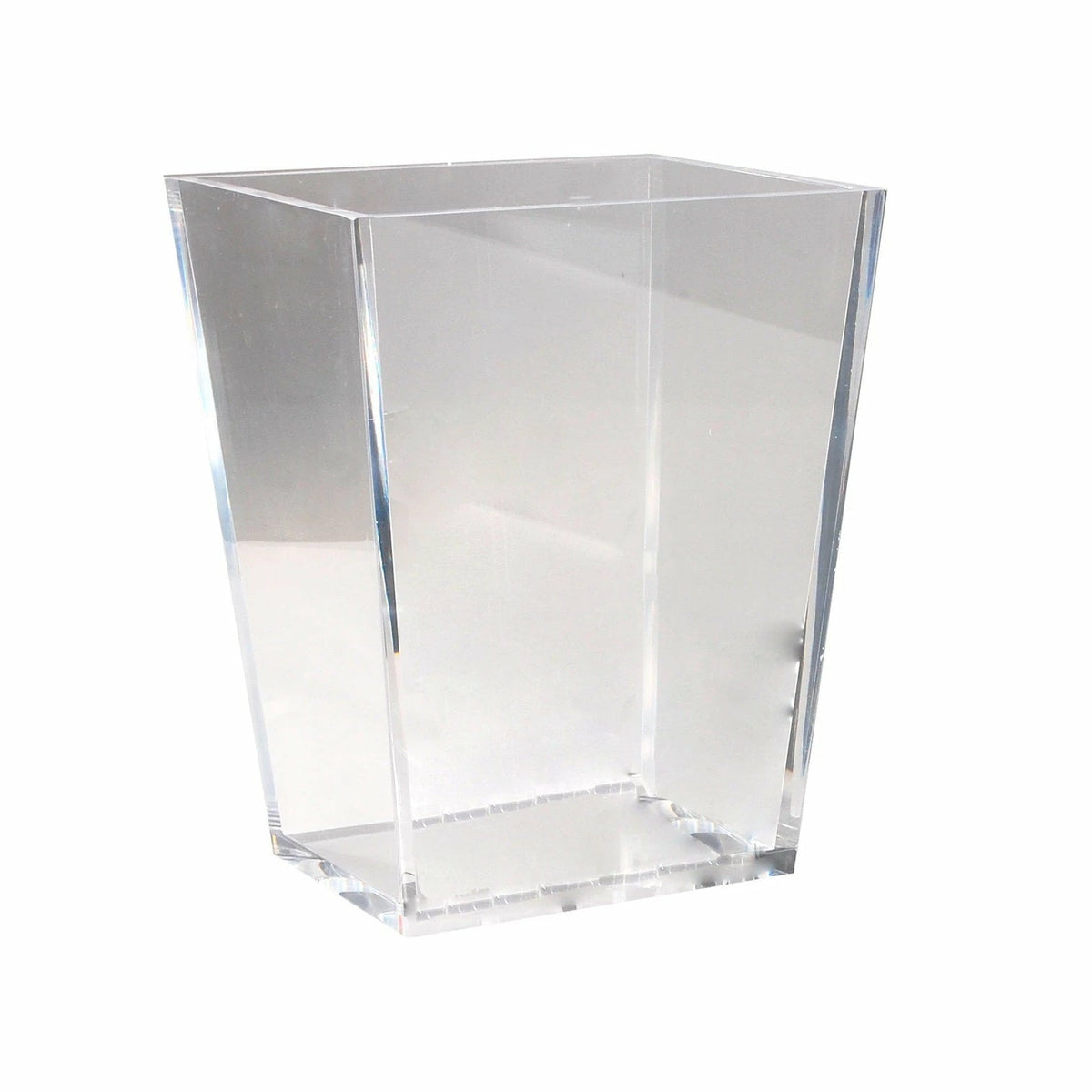 Mike and Ally Ice Lucite Bath Accessories Wastebasket Clear