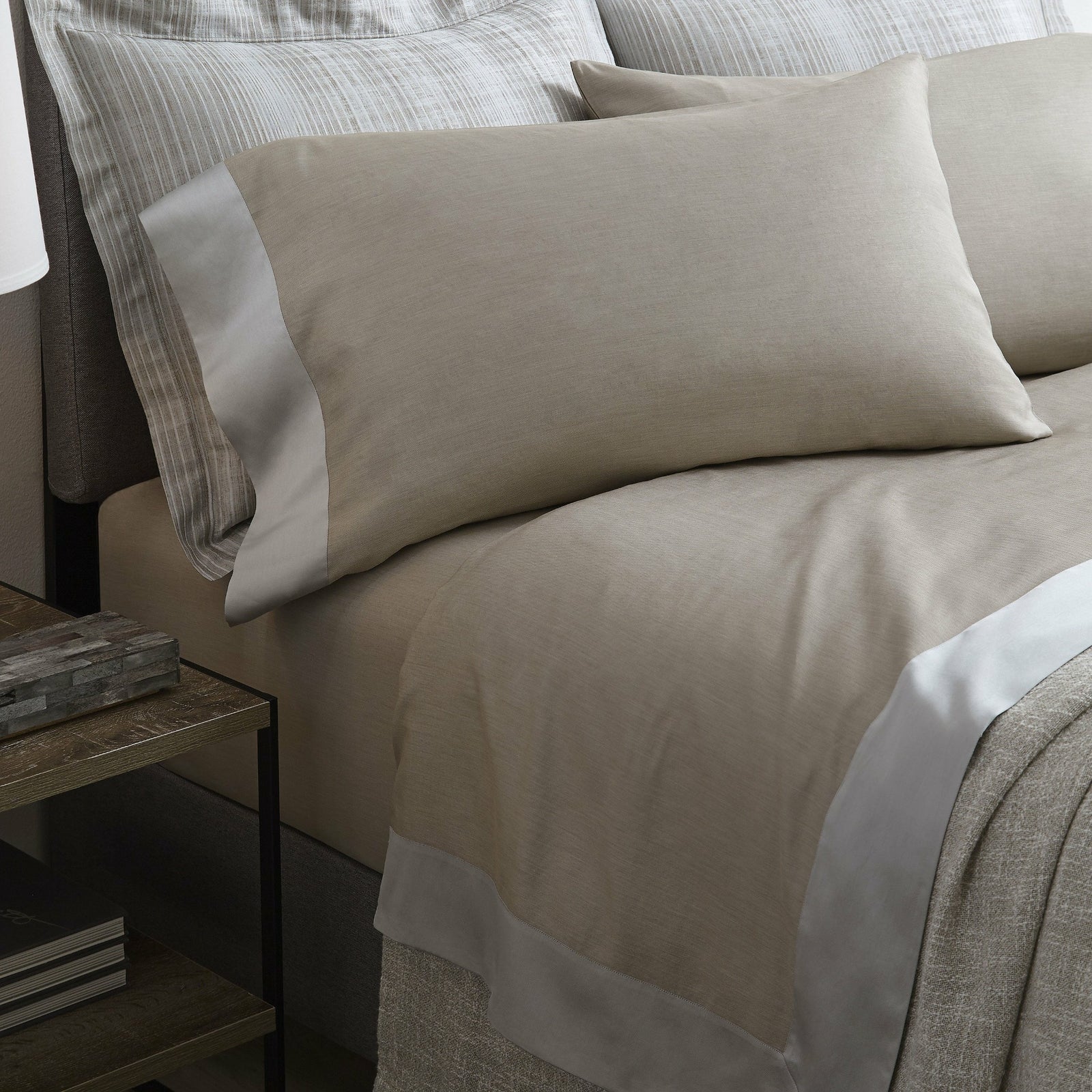 Sferra Larro Bedding Main Beige Fine Linens