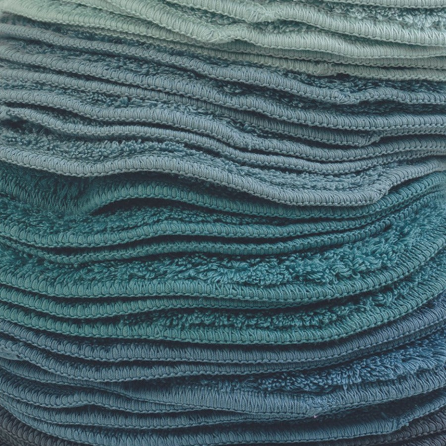 Abyss Legend Guest Towel Sets Detail Blue/Green Fine Linens