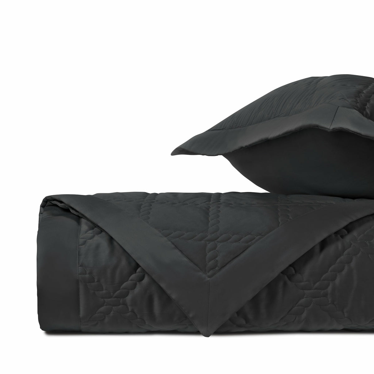 Home Treasures Liberty Quilted Bedding Black Fine Linens