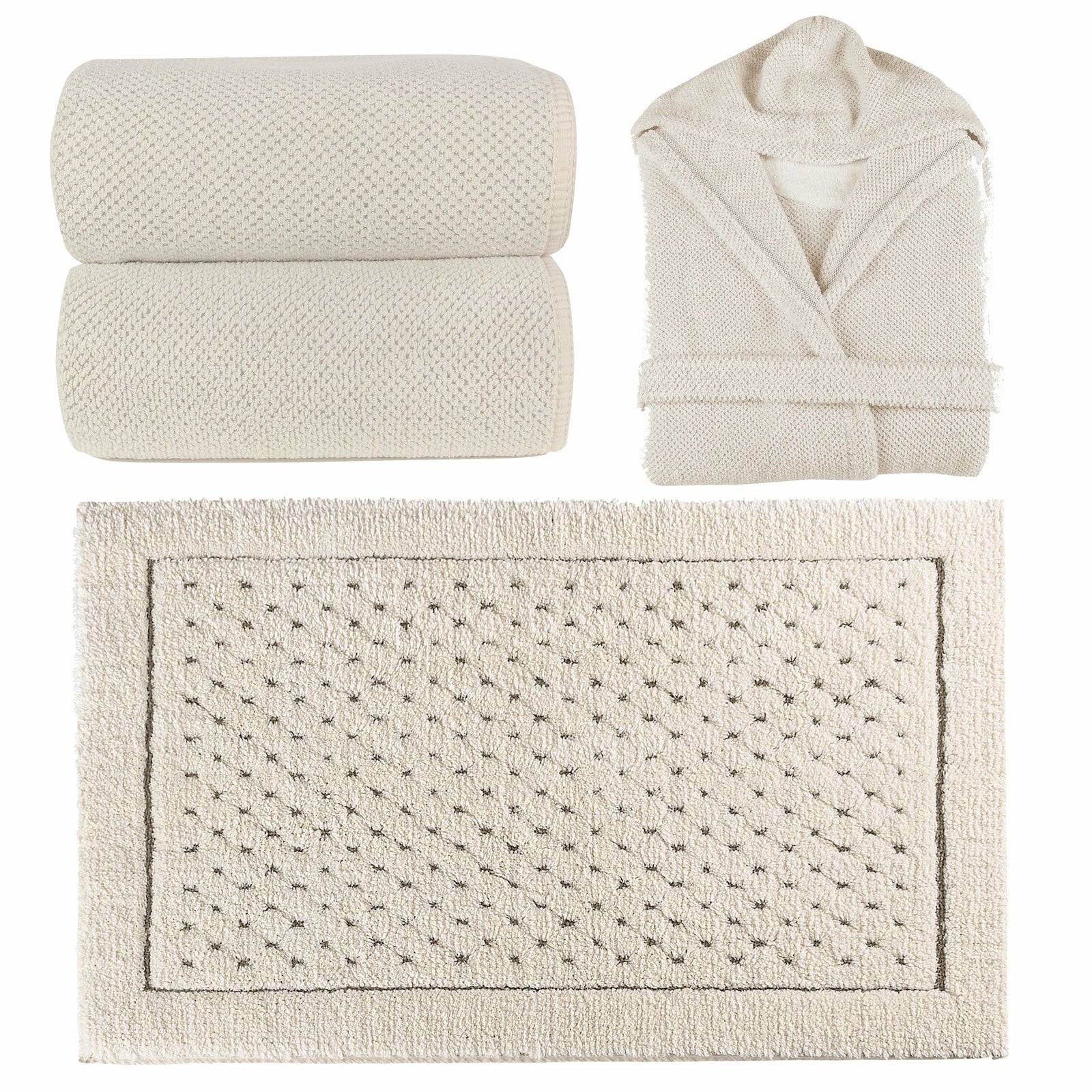 Graccioza Linen Waffle Bath Linens Main Natural Fine Linens