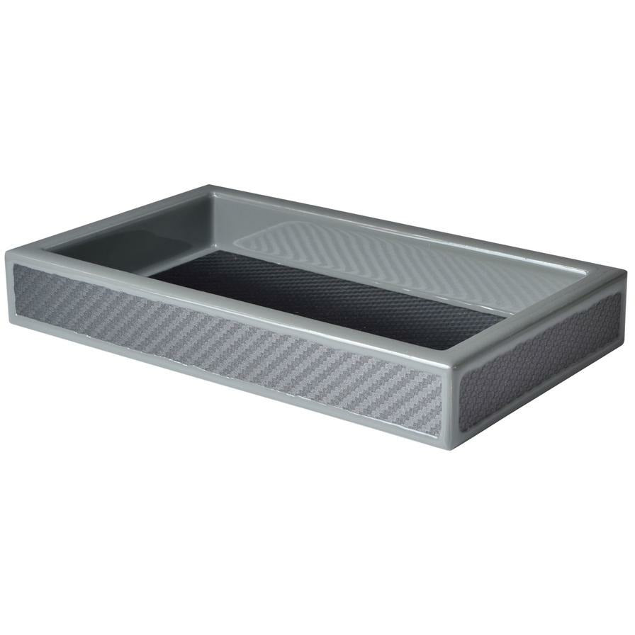 Mike and Ally Le Mans Bath Accessories Tray Graphite