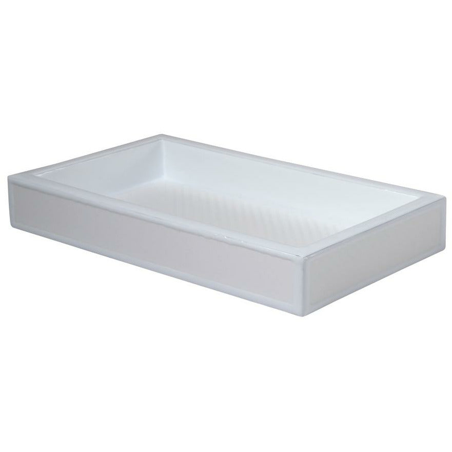 Mike and Ally Le Mans Bath Accessories Tray White