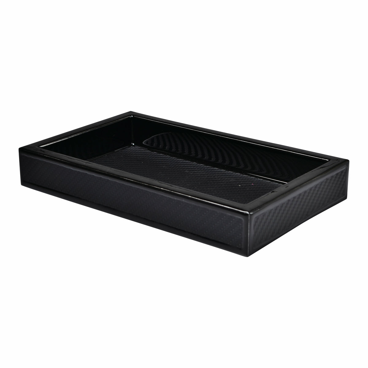 Mike and Ally Le Mans Bath Accessories Tray Black