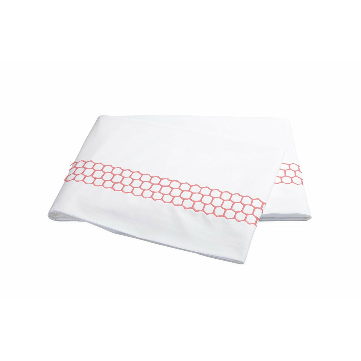 Matouk Liana Flat Sheet Peony Fine Linens