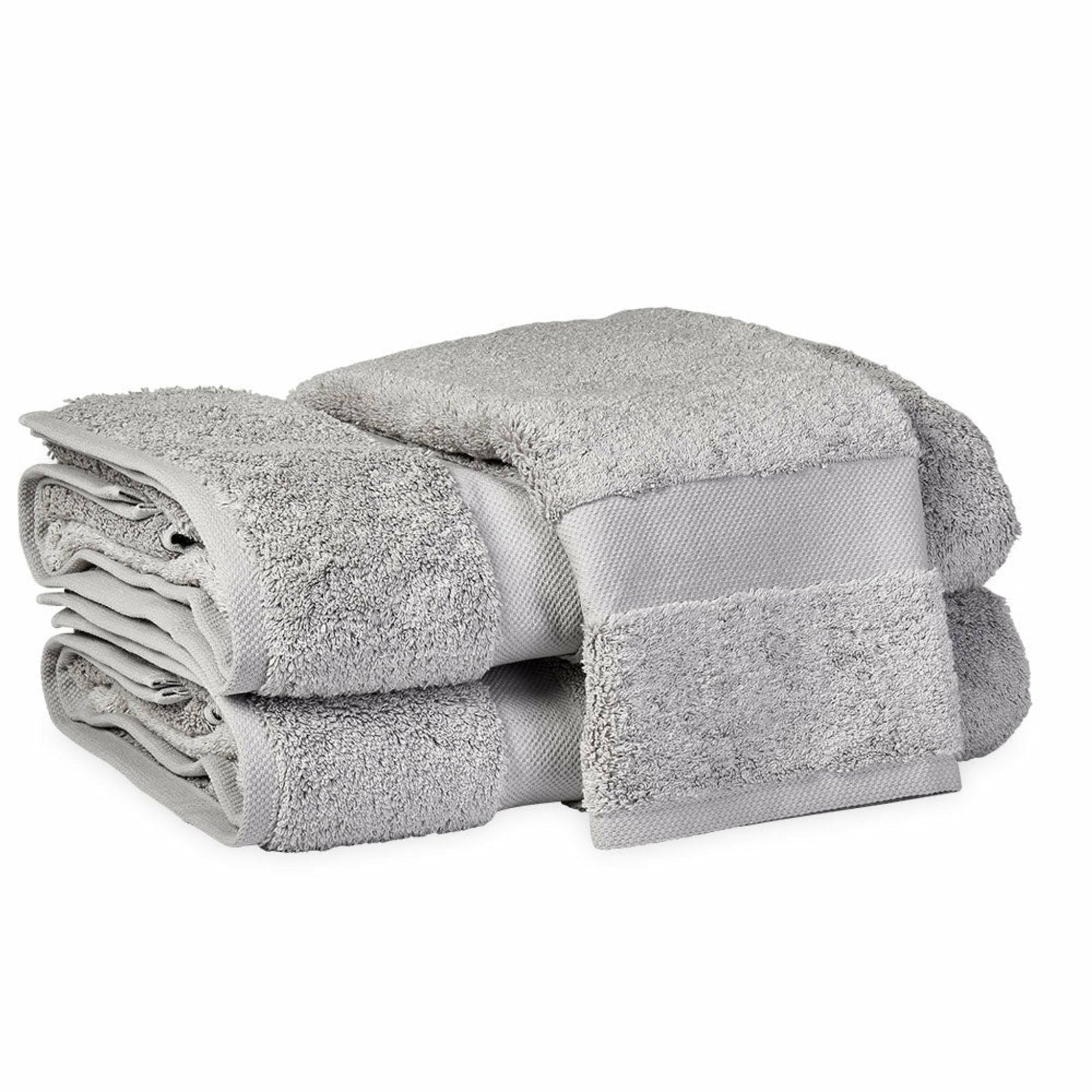 Matouk Lotus Bath Towels Smoke Fine Linens