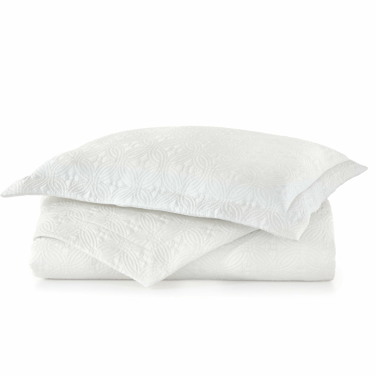 Peacock Alley Lucia Bedding Coverlet Stack White Fine Linens